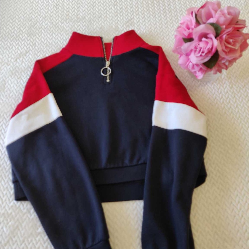 H&M Cropped Half Zip-up Jacket